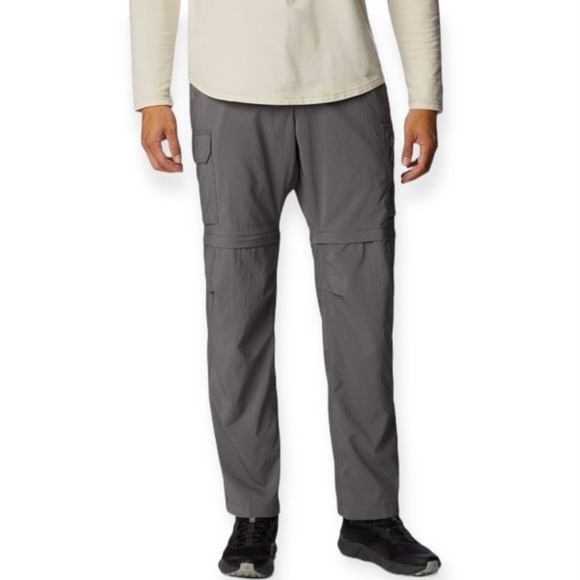 Columbia 42x34 Convertible Active Pants Omni-Shade Mens Lightweight Zip Gray - Picture 1 of 12